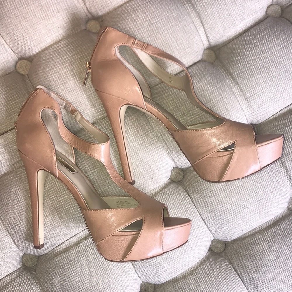 INC Meldah T-strap Platform Heels